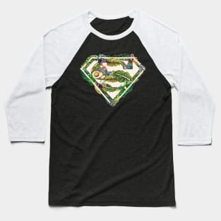 Super Powered By Plants Baseball T-Shirt